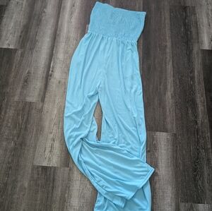 Light Blue Tube Top Romper